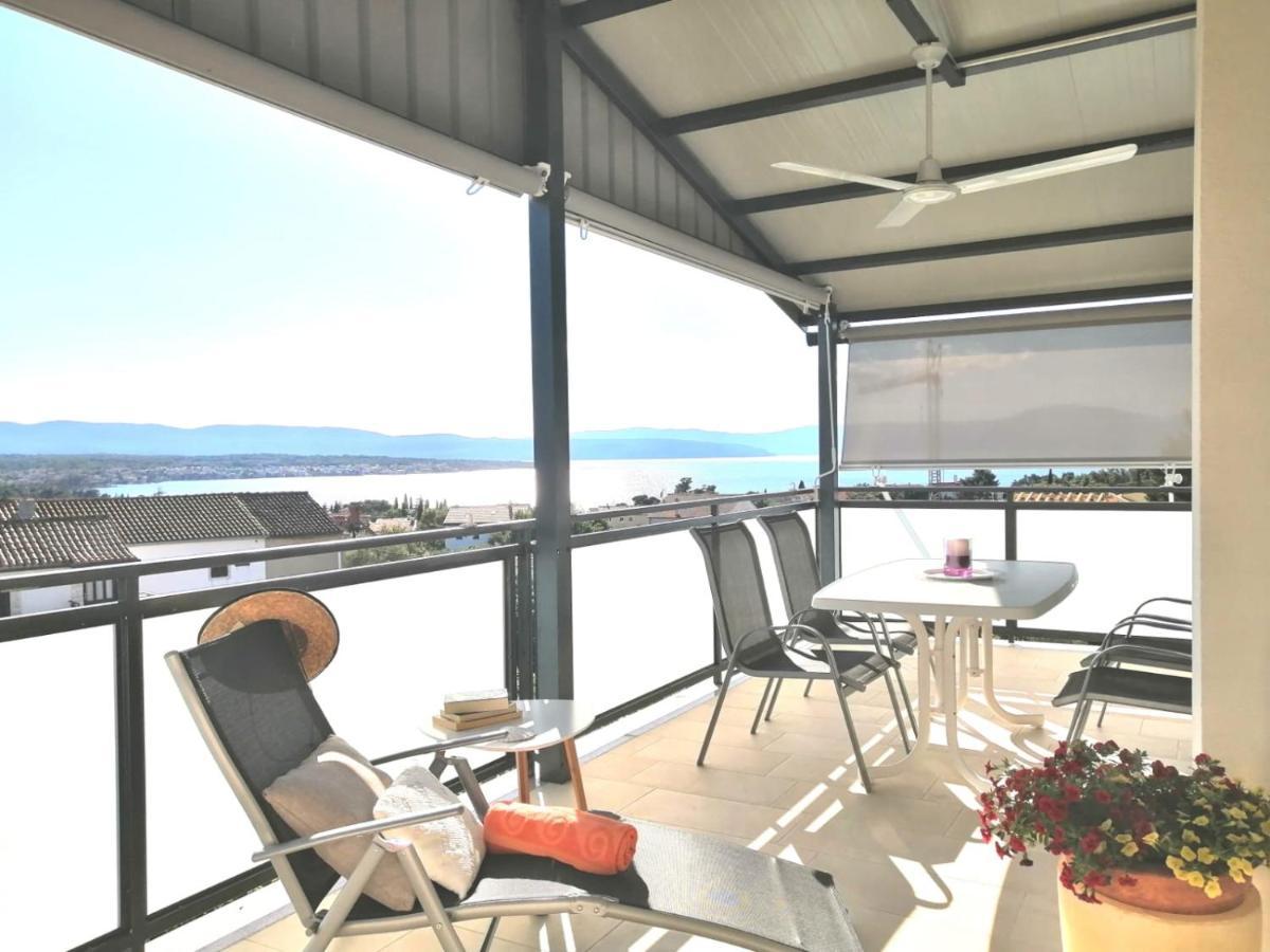 Lovely Sea View House In Malinska Island Krk Zewnętrze zdjęcie